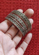 Silver Bangles - Set of 2, Size 2.2