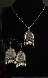 Silver Pendant & Earrings Set