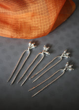 Silver Hair Pin - set of 2