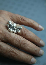 Silver Ghungroo Ring